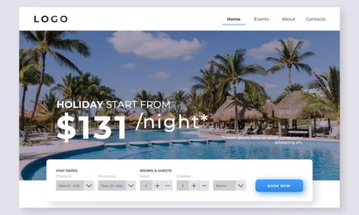 Contoh Website Hotel