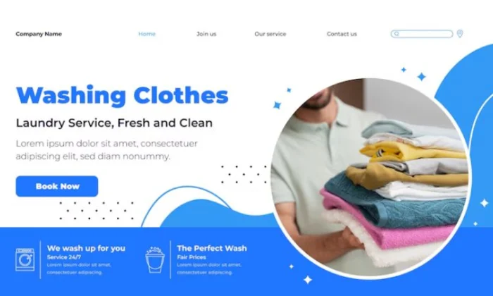 Contoh Website Laundry