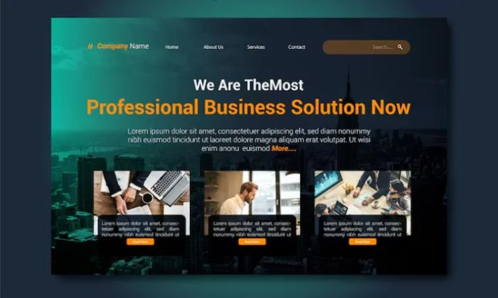 Contoh Website Profil Perusahaan