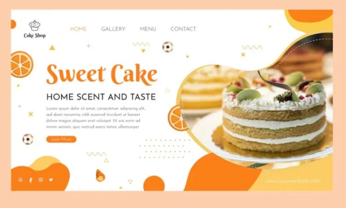 Contoh Website Toko Kue